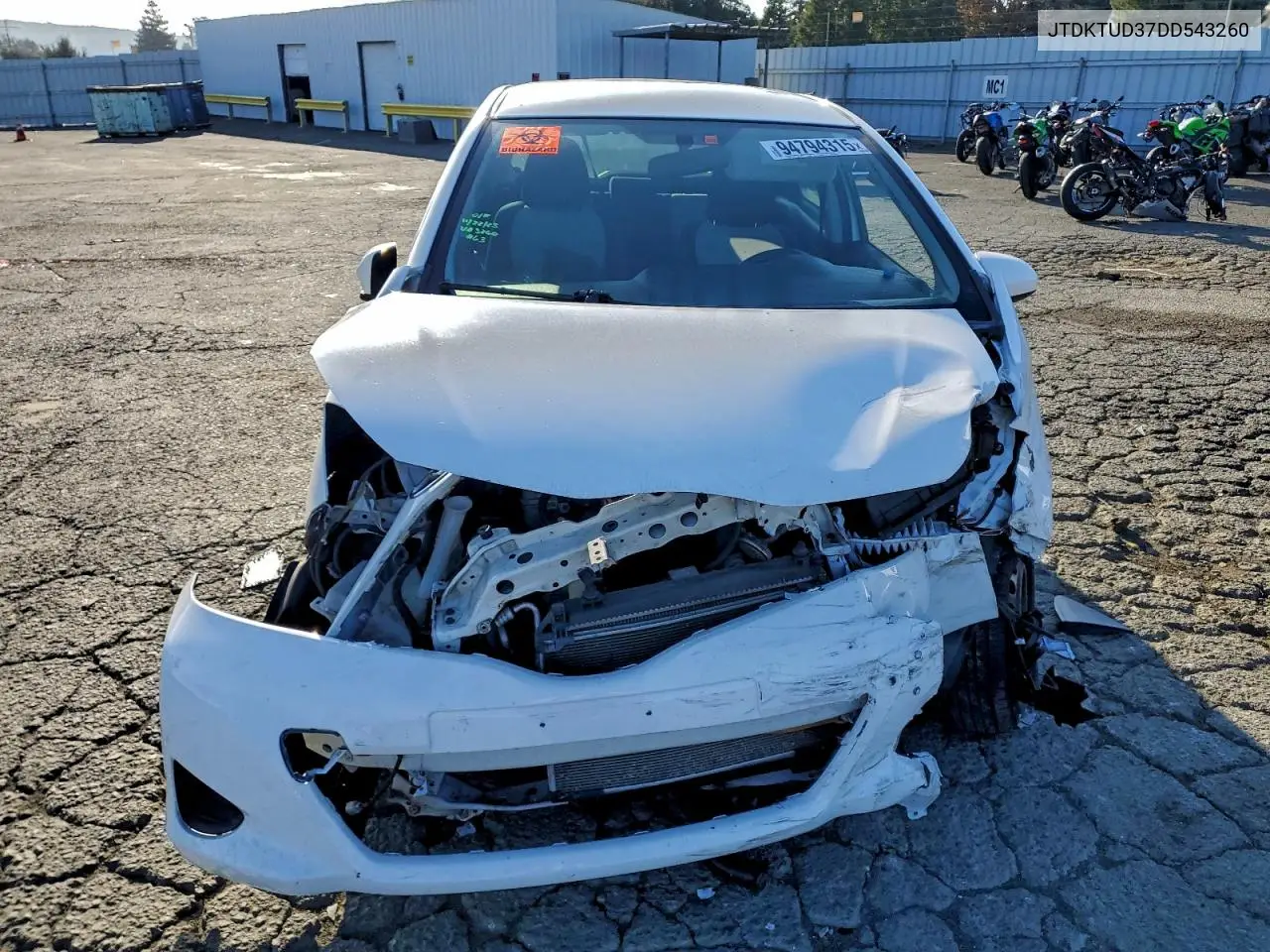 JTDKTUD37DD543260 2013 Toyota Yaris
