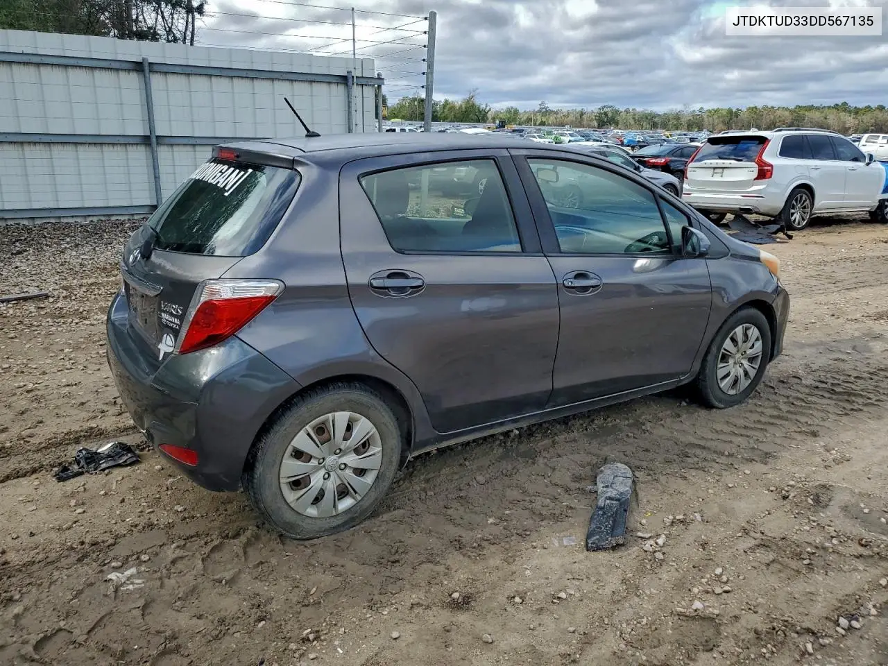JTDKTUD33DD567135 2013 Toyota Yaris