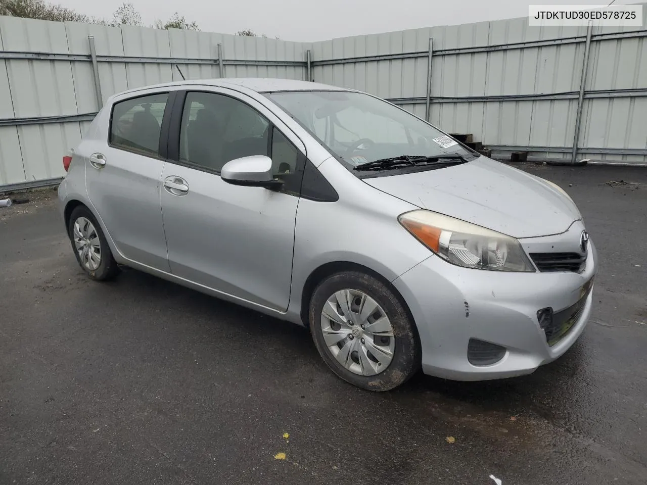 2014 Toyota Yaris VIN: JTDKTUD30ED578725 Lot: 54338594