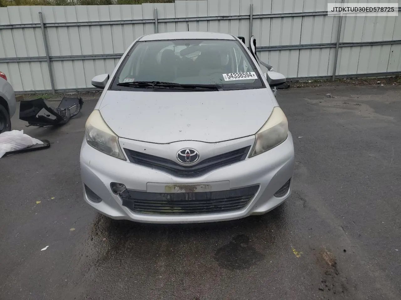 2014 Toyota Yaris VIN: JTDKTUD30ED578725 Lot: 54338594