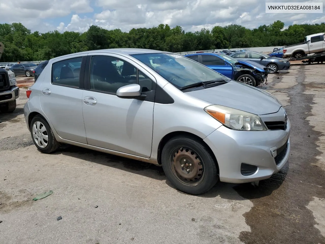 2014 Toyota Yaris VIN: VNKKTUD32EA008184 Lot: 54784334