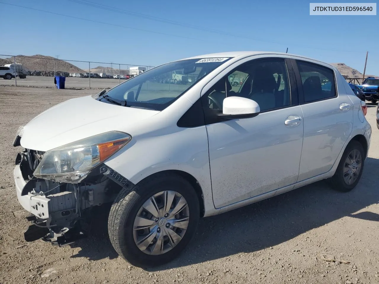 2014 Toyota Yaris VIN: JTDKTUD31ED596540 Lot: 66391264