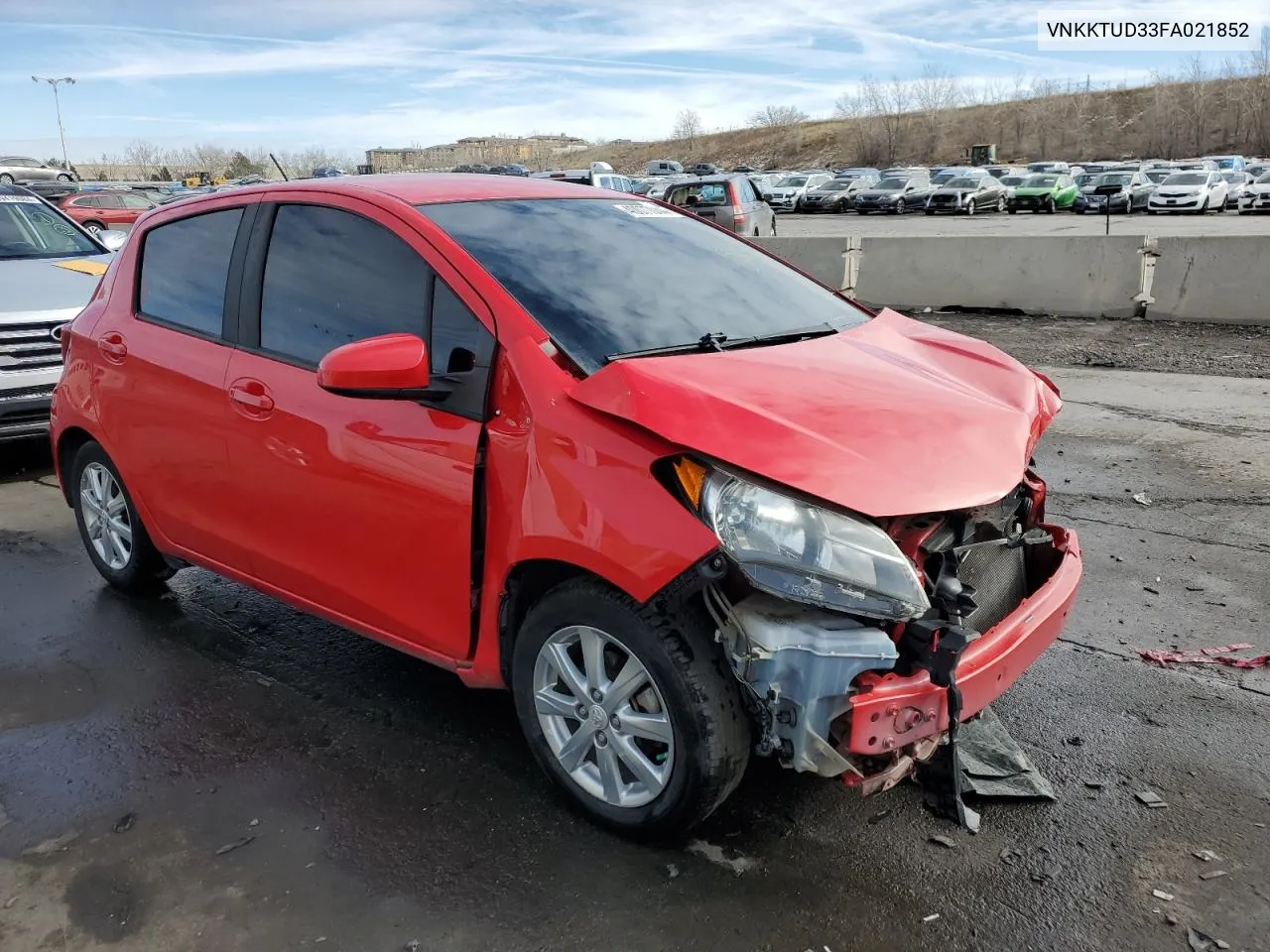 VNKKTUD33FA021852 2015 Toyota Yaris