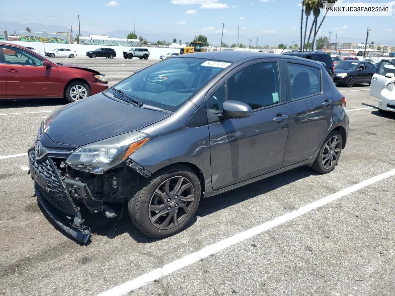 2015 Toyota Yaris VIN: VNKKTUD38FA025640 Lot: 54257444