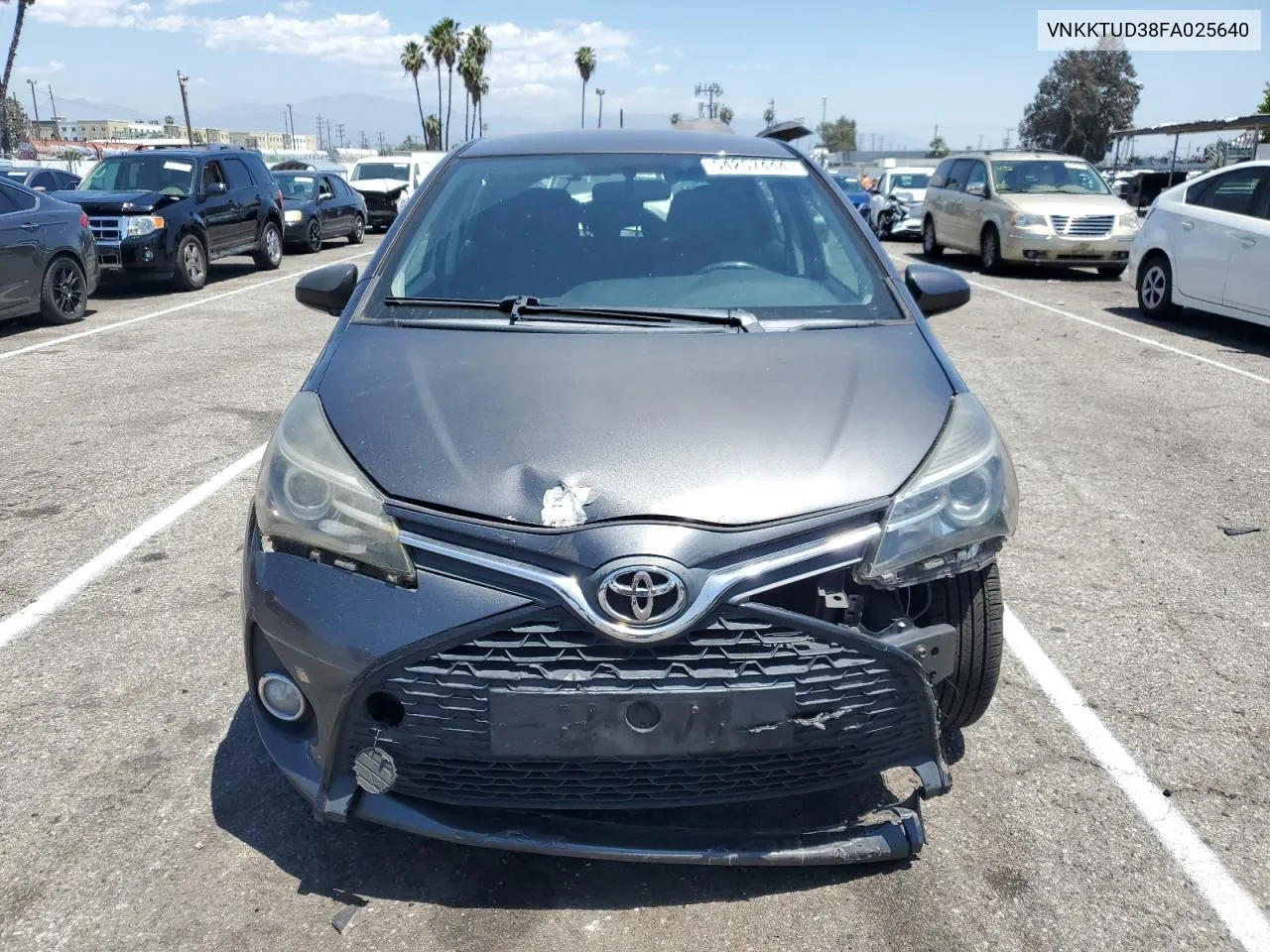 2015 Toyota Yaris VIN: VNKKTUD38FA025640 Lot: 54257444