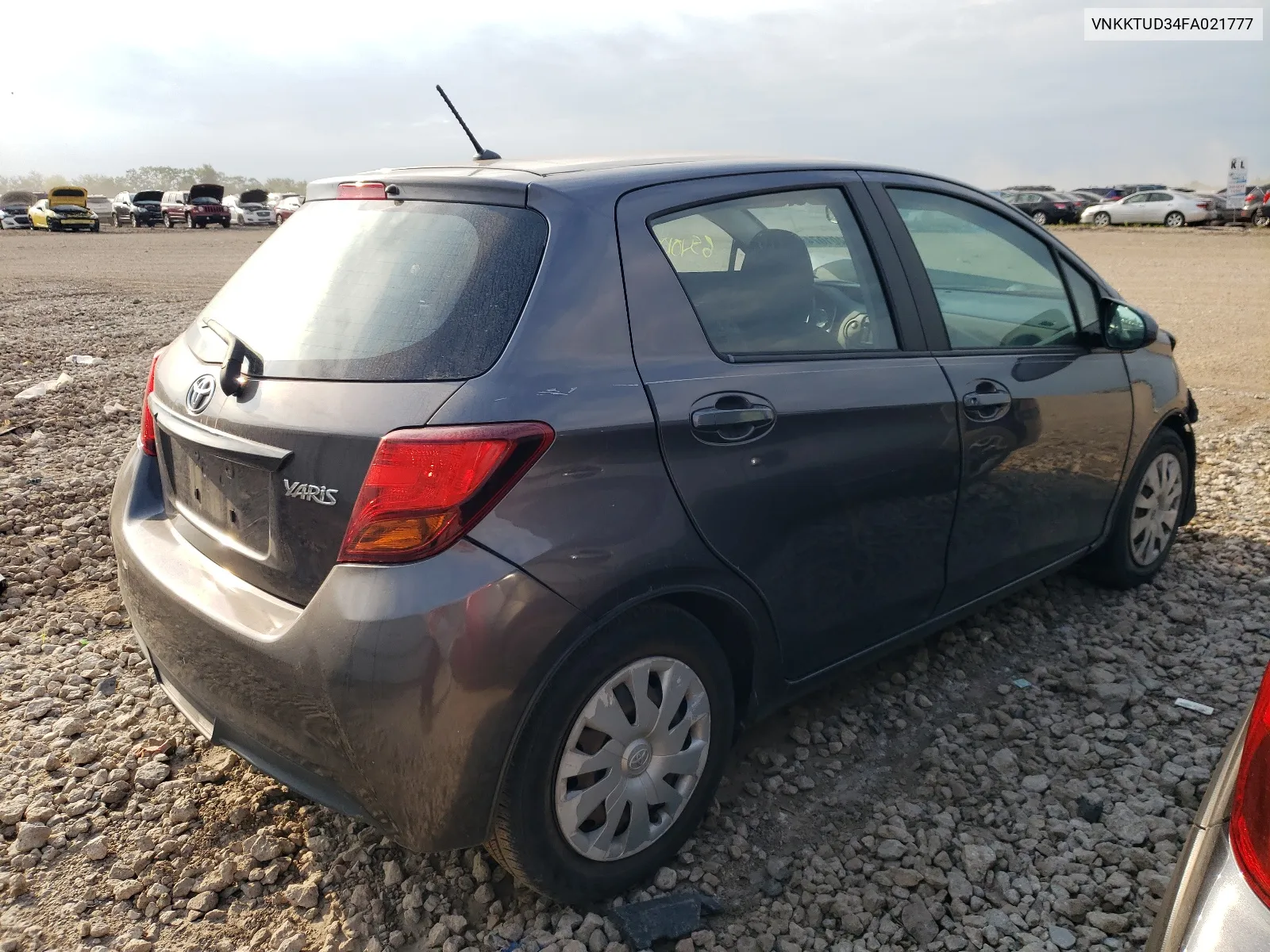 2015 Toyota Yaris VIN: VNKKTUD34FA021777 Lot: 65401074