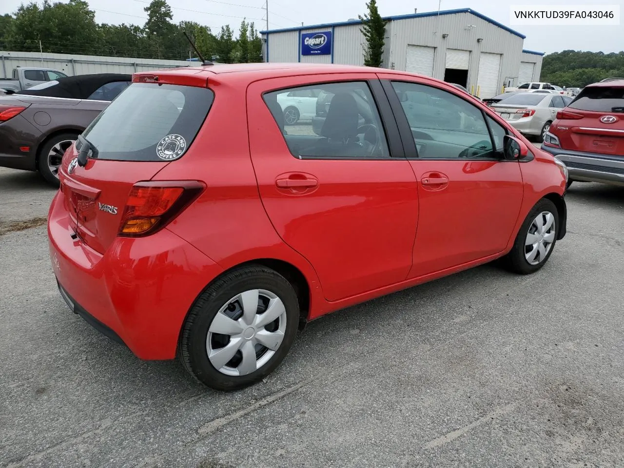 2015 Toyota Yaris VIN: VNKKTUD39FA043046 Lot: 71285114