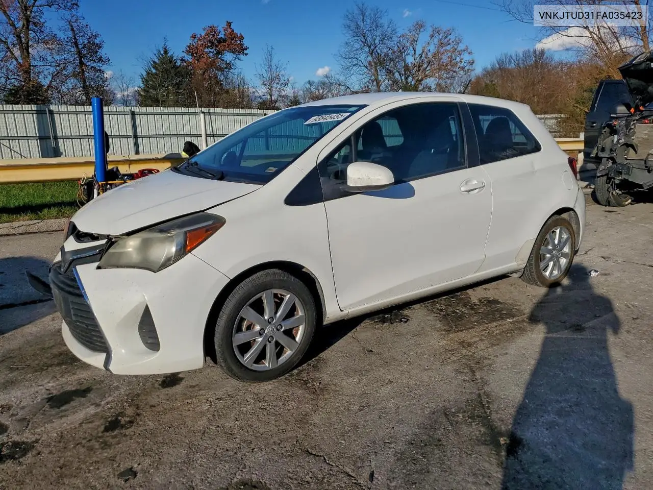VNKJTUD31FA035423 2015 Toyota Yaris