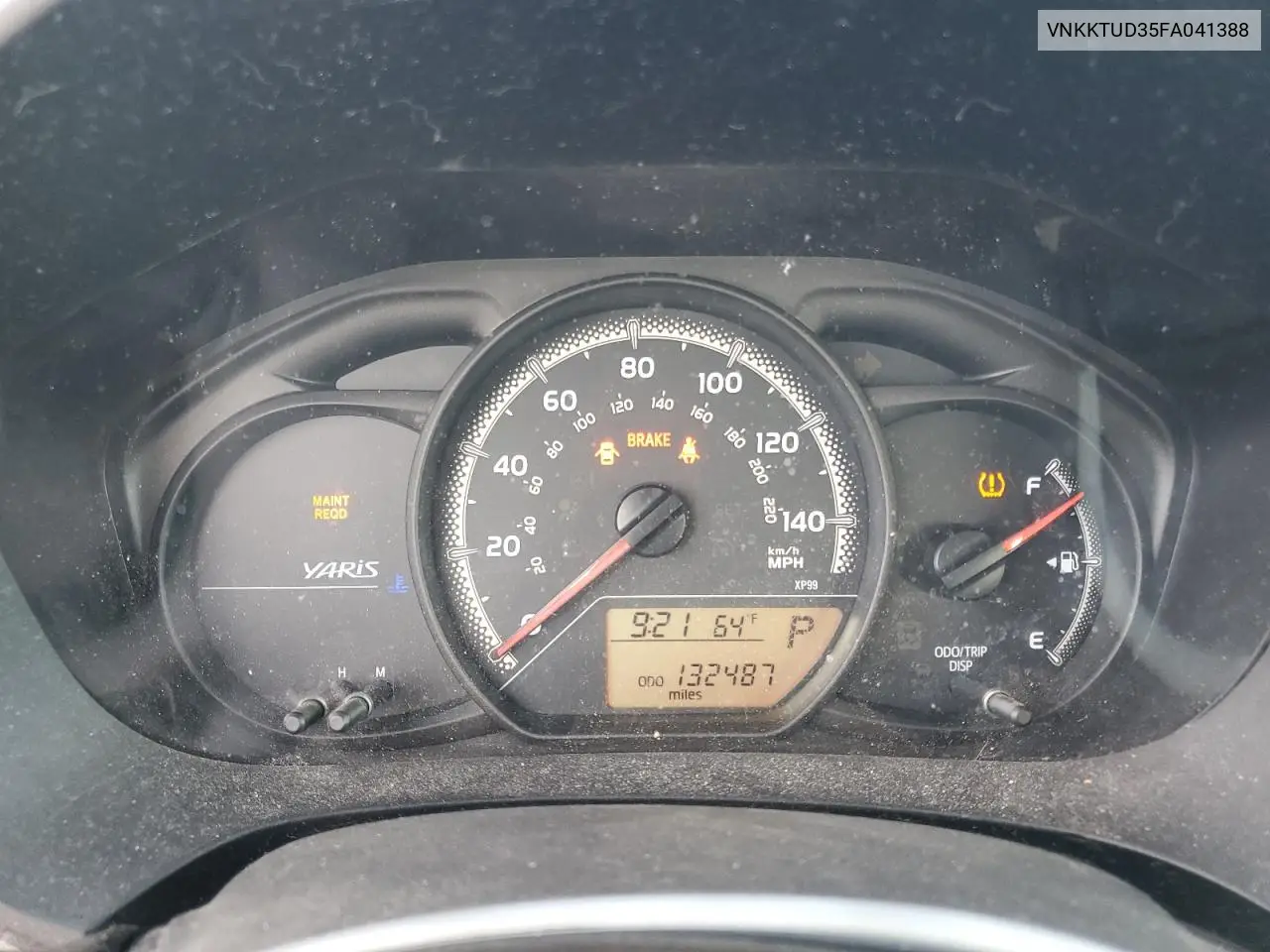 VNKKTUD35FA041388 2015 Toyota Yaris