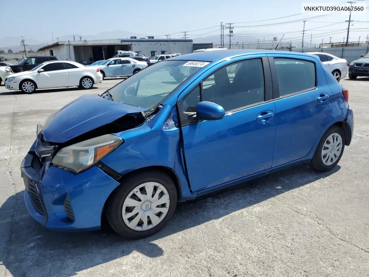 2016 Toyota Yaris L VIN: VNKKTUD39GA067560 Lot: 69649274