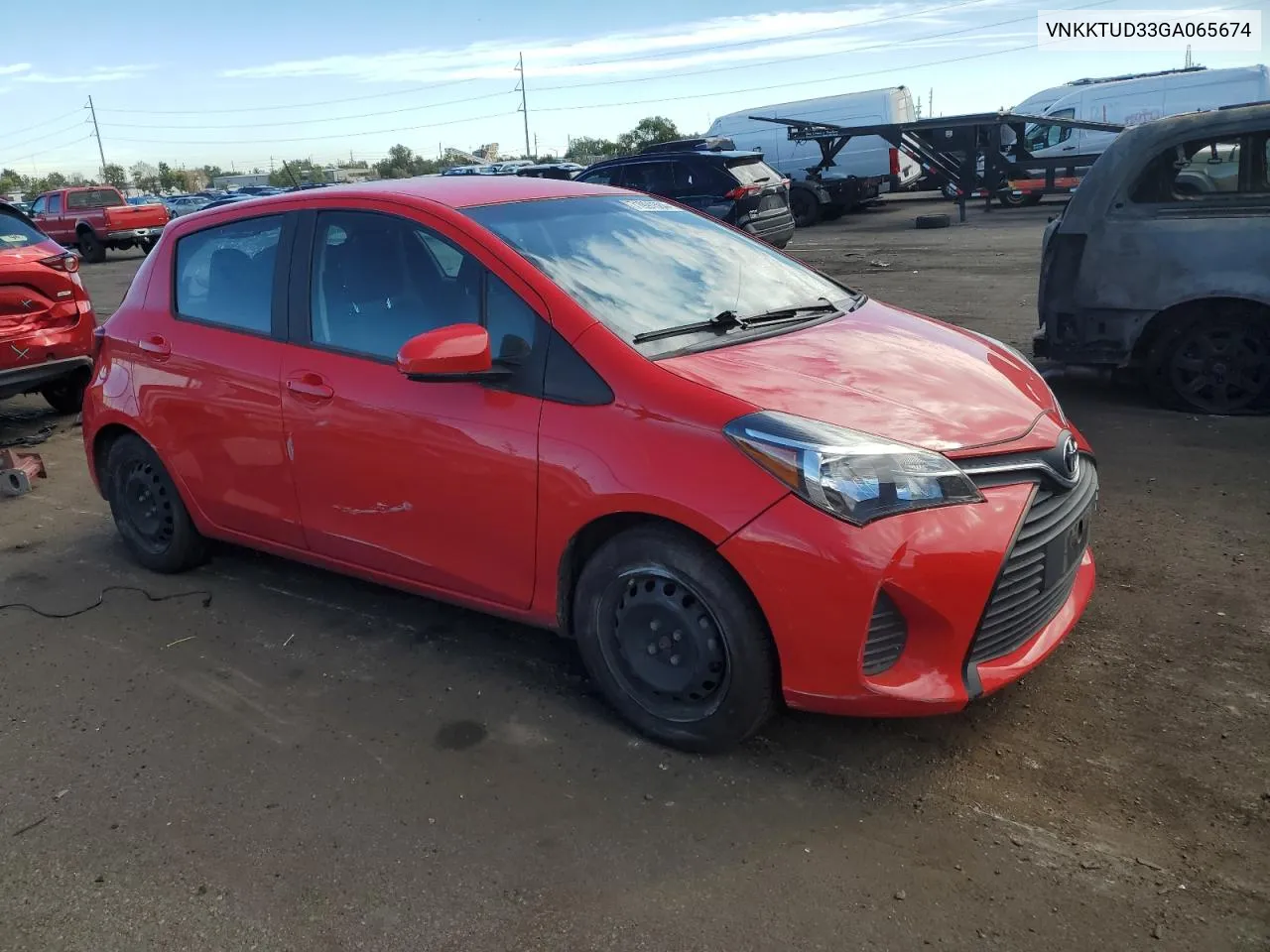 VNKKTUD33GA065674 2016 Toyota Yaris L