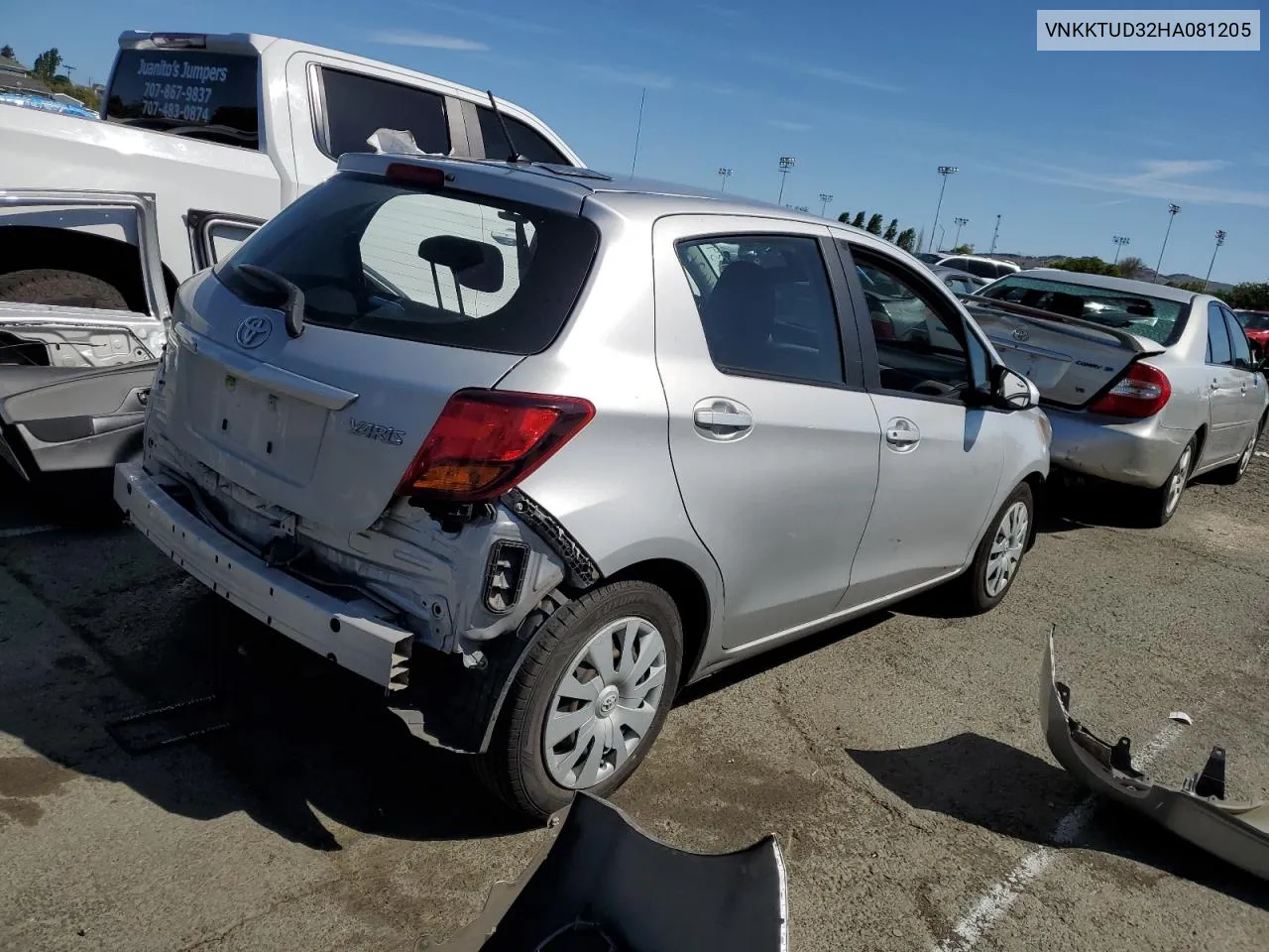 VNKKTUD32HA081205 2017 Toyota Yaris L