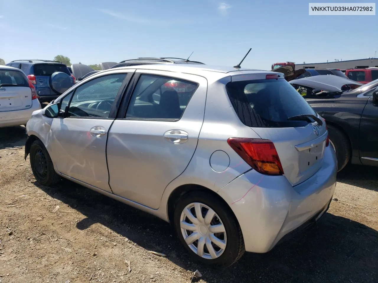 VNKKTUD33HA072982 2017 Toyota Yaris L