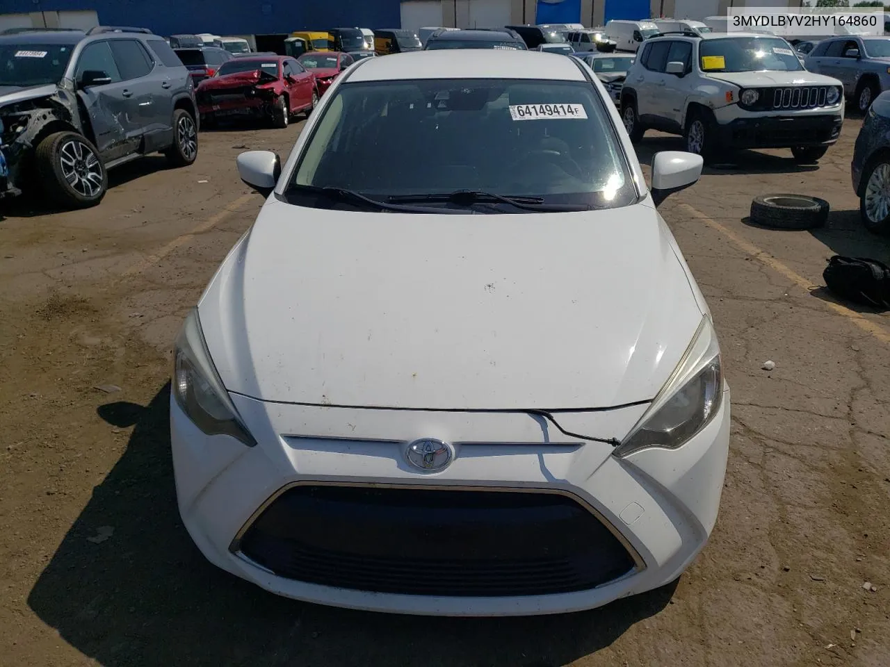 2017 Toyota Yaris Ia VIN: 3MYDLBYV2HY164860 Lot: 64149414