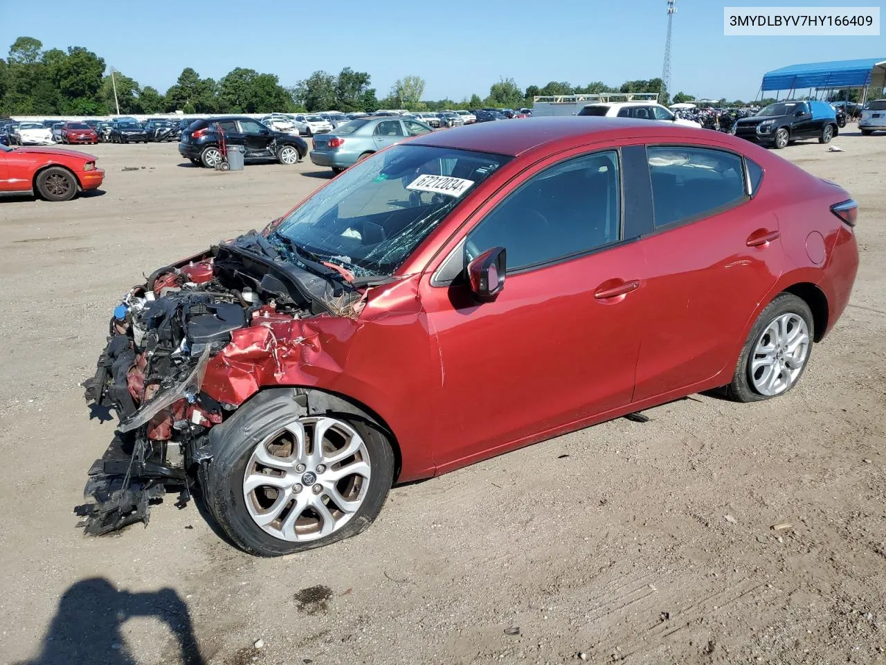 2017 Toyota Yaris Ia VIN: 3MYDLBYV7HY166409 Lot: 67212034