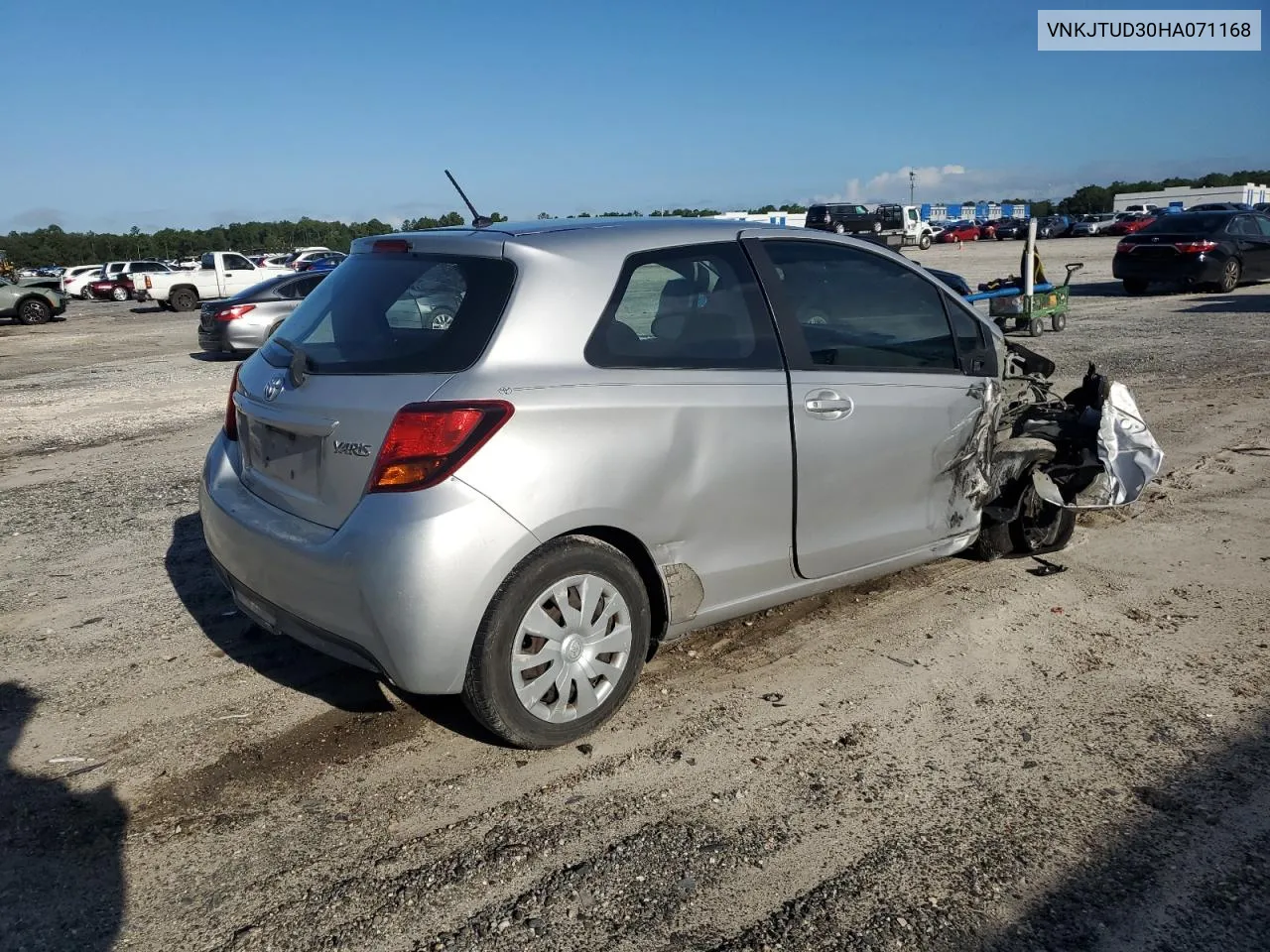 2017 Toyota Yaris L VIN: VNKJTUD30HA071168 Lot: 68865004