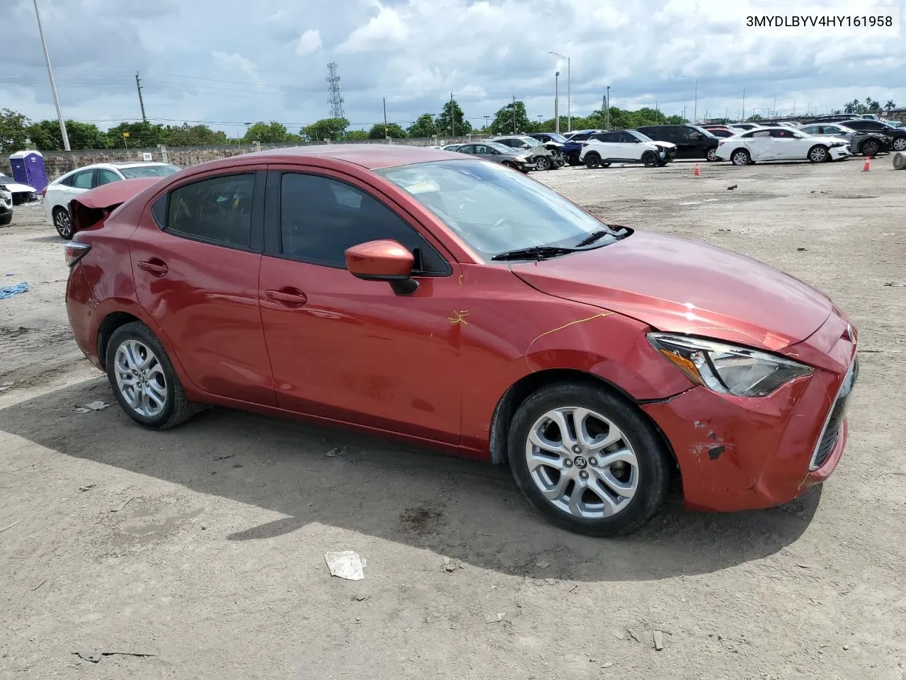 2017 Toyota Yaris Ia VIN: 3MYDLBYV4HY161958 Lot: 72445884