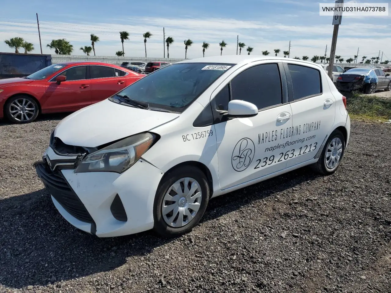 VNKKTUD31HA073788 2017 Toyota Yaris L