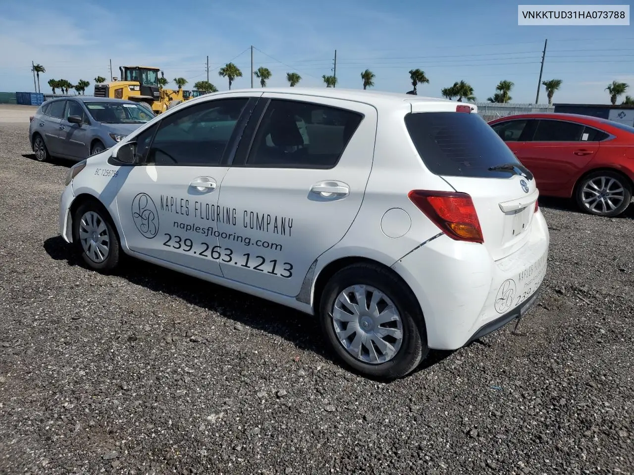 VNKKTUD31HA073788 2017 Toyota Yaris L
