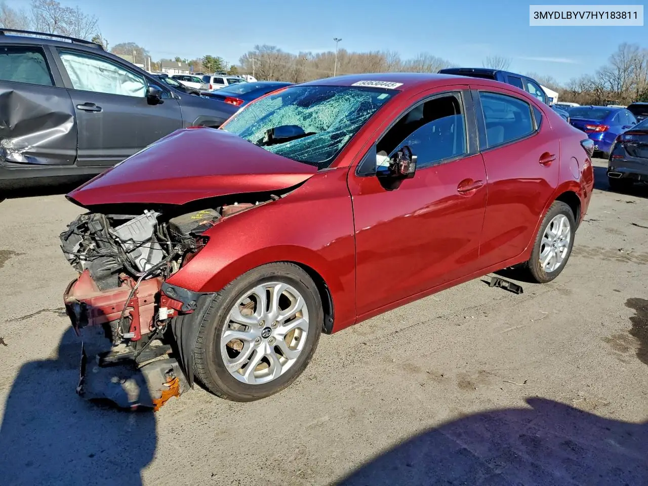 3MYDLBYV7HY183811 2017 Toyota Yaris Ia