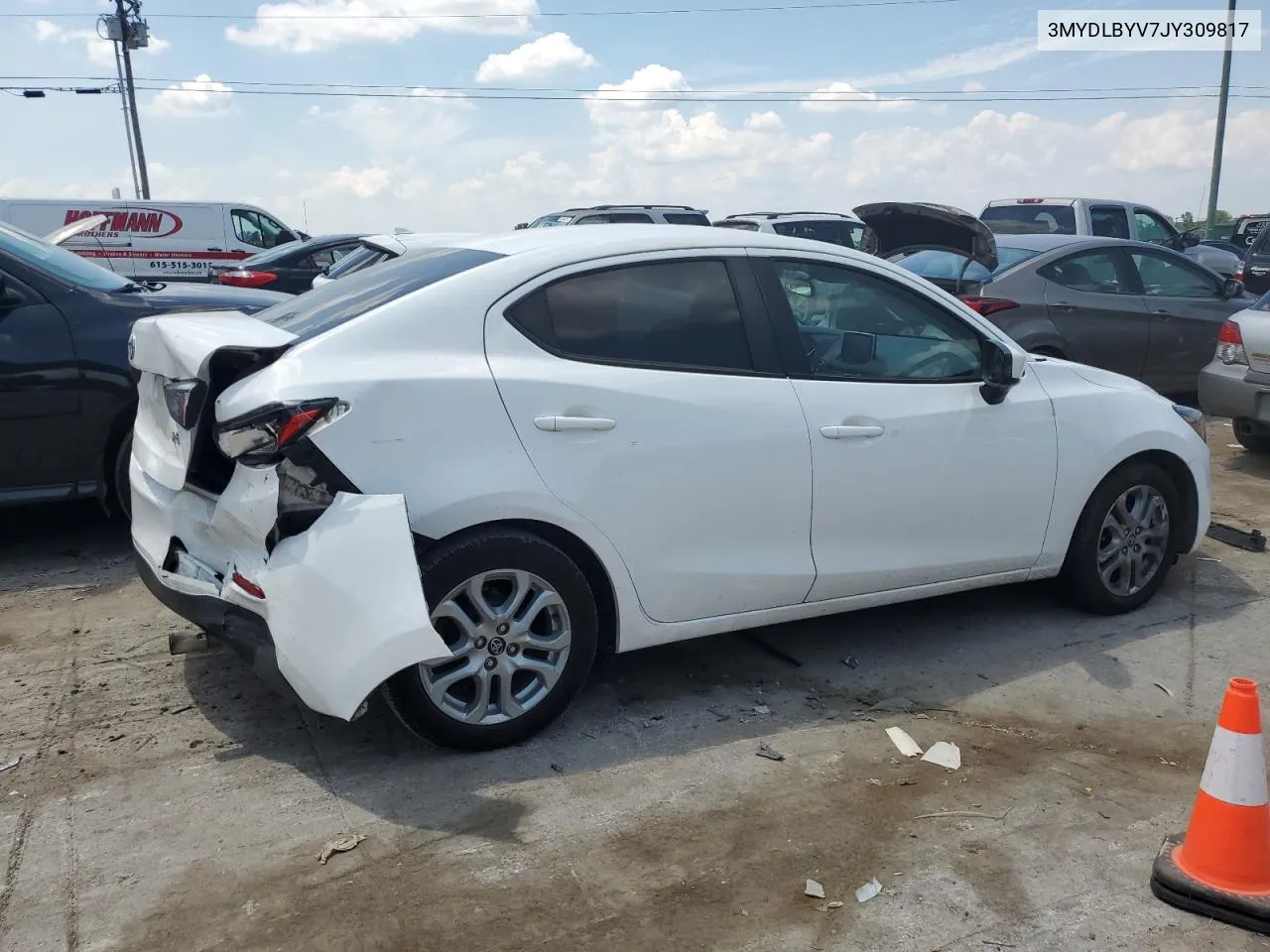 2018 Toyota Yaris Ia VIN: 3MYDLBYV7JY309817 Lot: 59965744