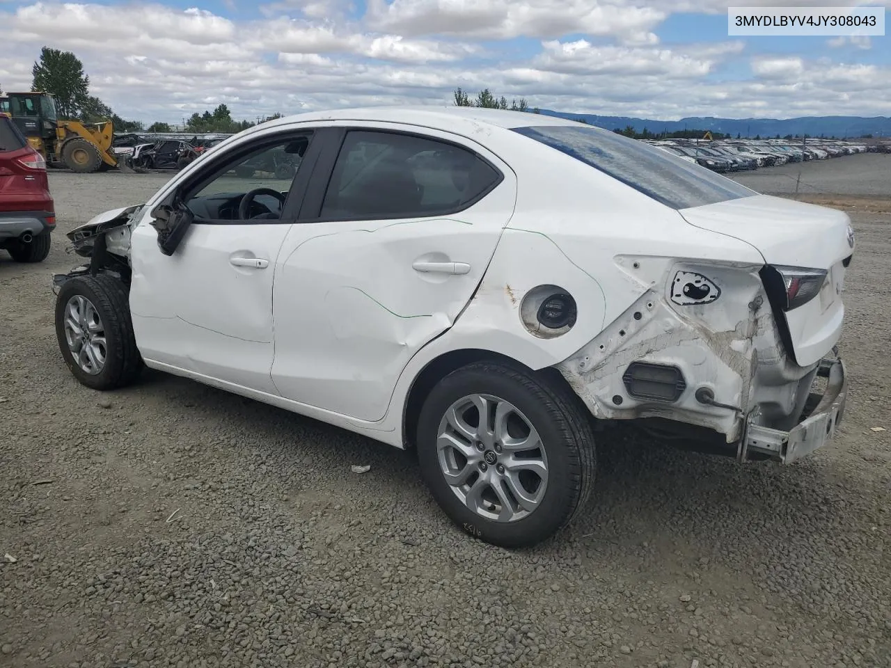 2018 Toyota Yaris Ia VIN: 3MYDLBYV4JY308043 Lot: 65165784