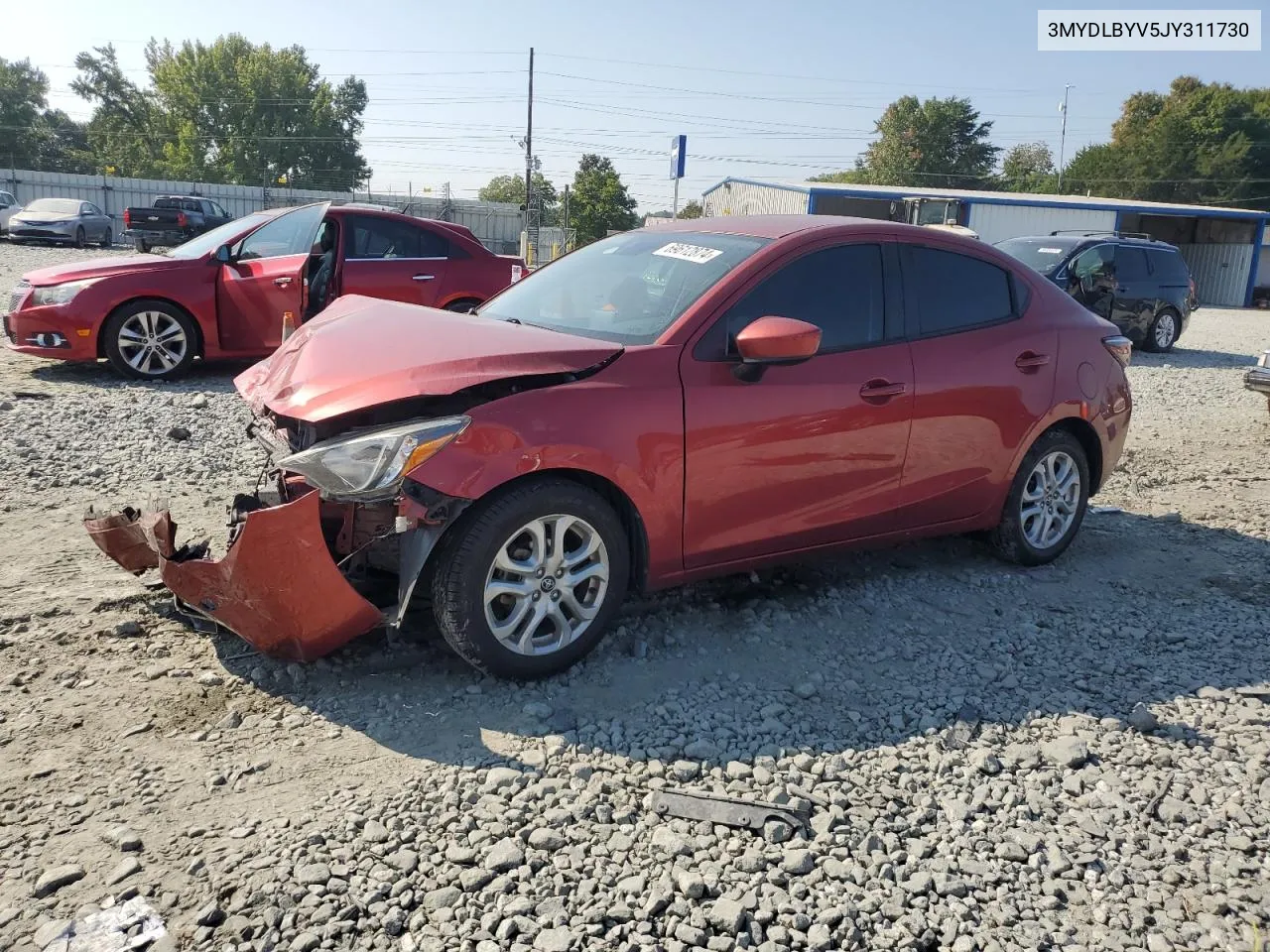 2018 Toyota Yaris Ia VIN: 3MYDLBYV5JY311730 Lot: 69612874