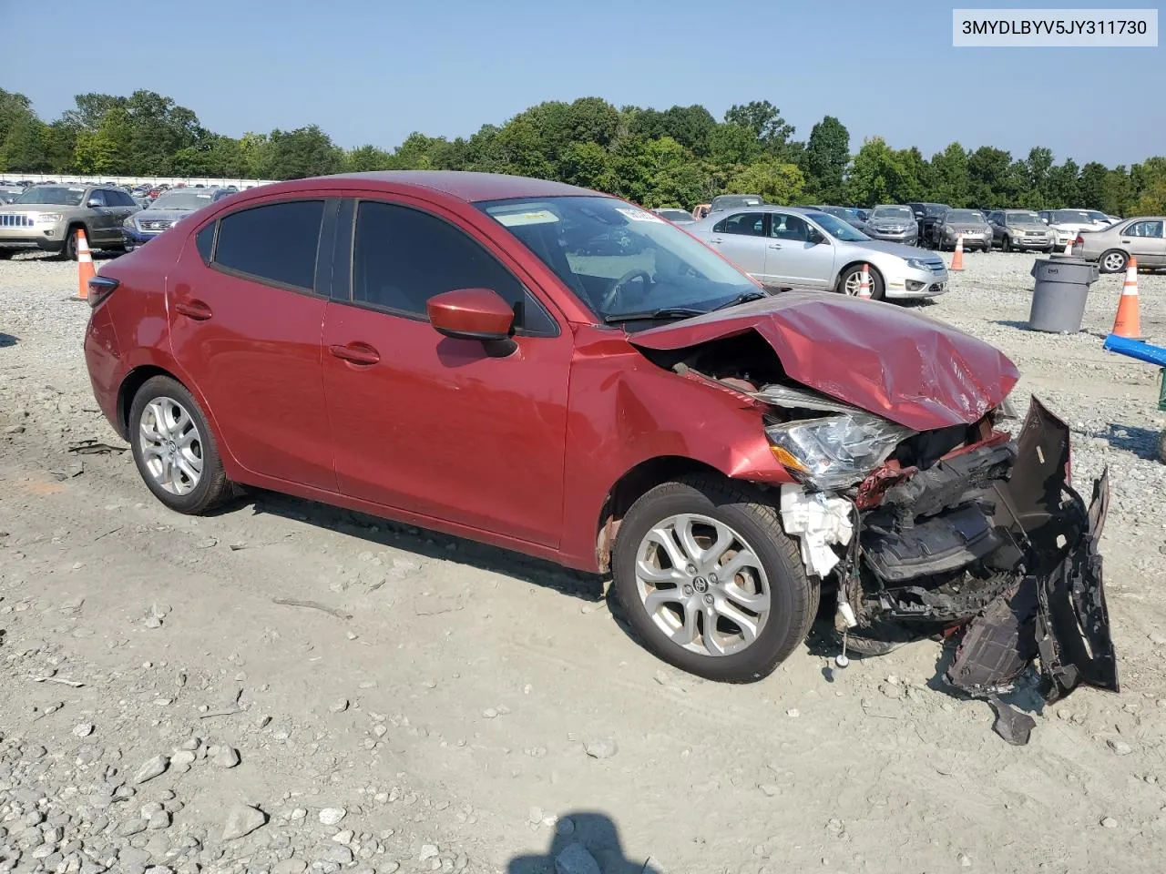 2018 Toyota Yaris Ia VIN: 3MYDLBYV5JY311730 Lot: 69612874