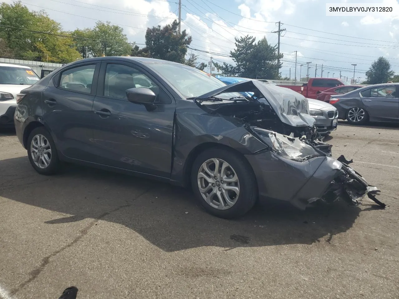 2018 Toyota Yaris Ia VIN: 3MYDLBYV0JY312820 Lot: 70509994