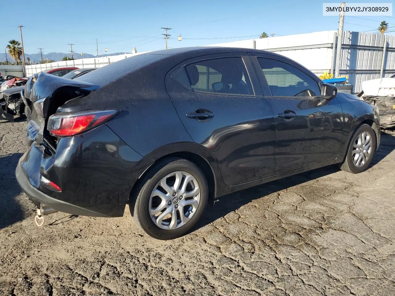 3MYDLBYV2JY308929 2018 Toyota Yaris Ia