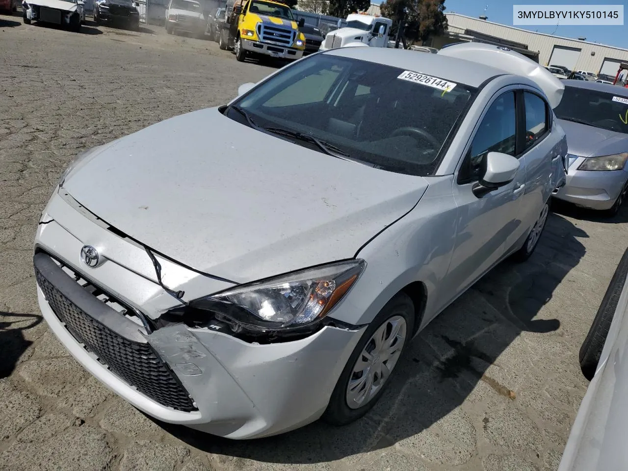 3MYDLBYV1KY510145 2019 Toyota Yaris L