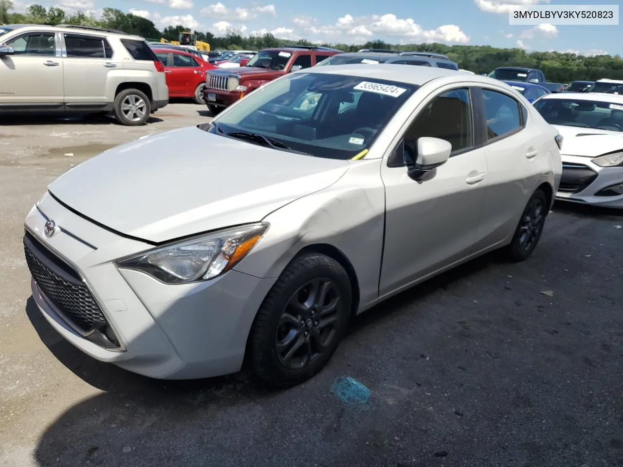 3MYDLBYV3KY520823 2019 Toyota Yaris L