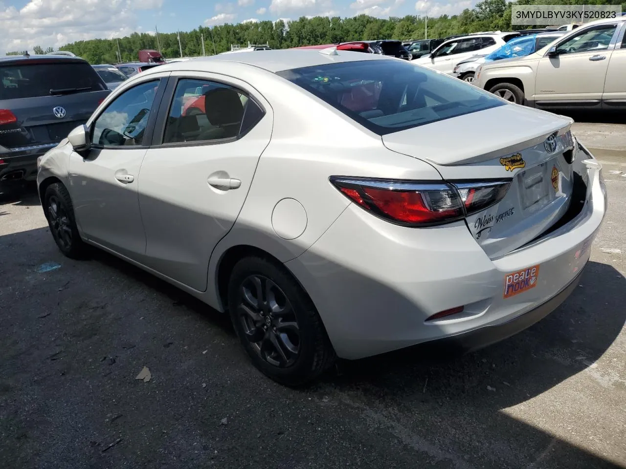 2019 Toyota Yaris L VIN: 3MYDLBYV3KY520823 Lot: 53965424