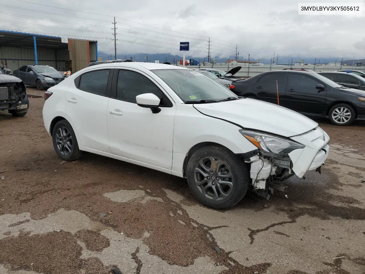 2019 Toyota Yaris L VIN: 3MYDLBYV3KY505612 Lot: 54009784