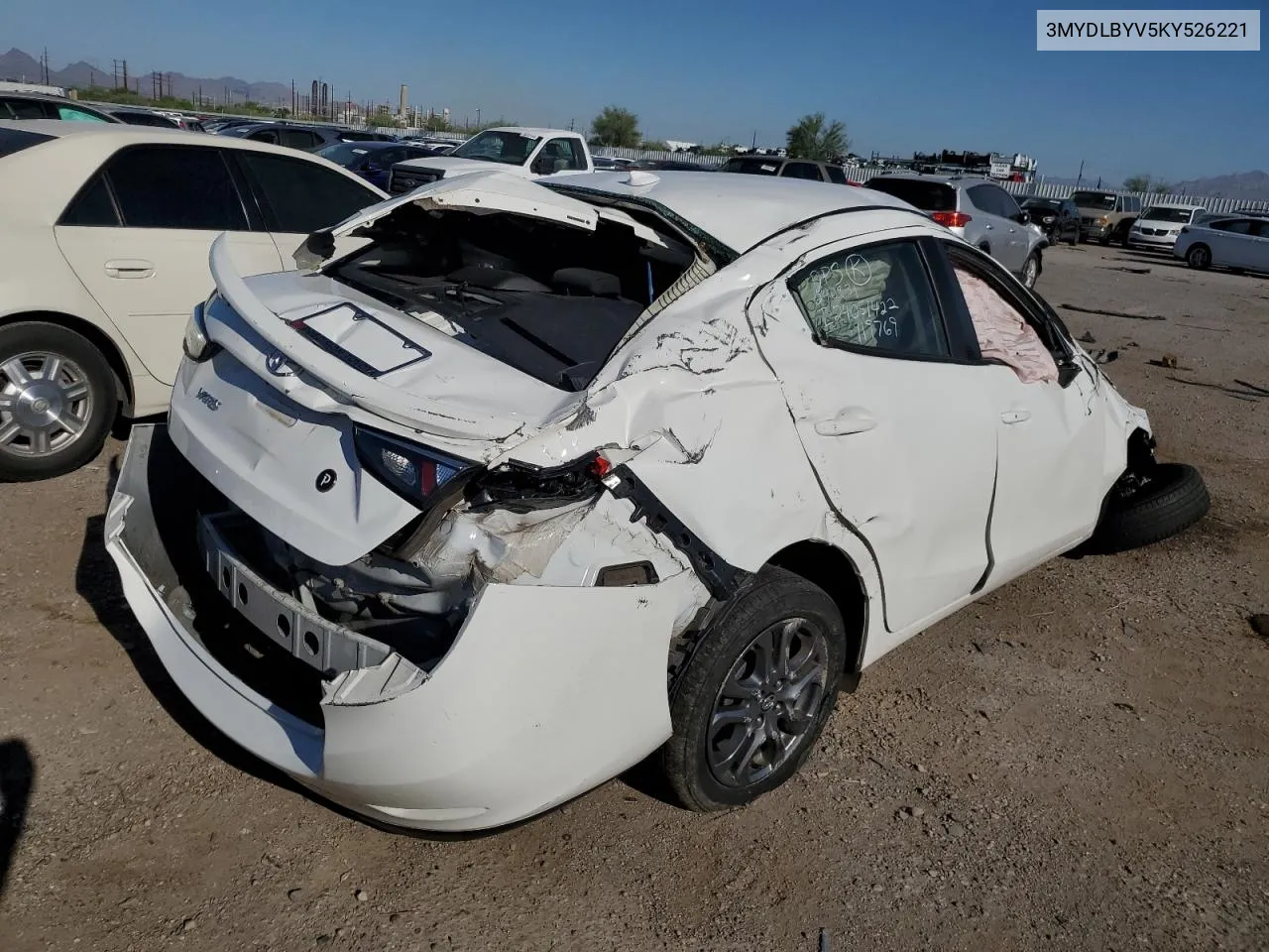 2019 Toyota Yaris L VIN: 3MYDLBYV5KY526221 Lot: 70089884