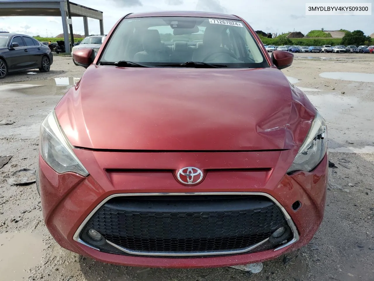 2019 Toyota Yaris L VIN: 3MYDLBYV4KY509300 Lot: 71267024