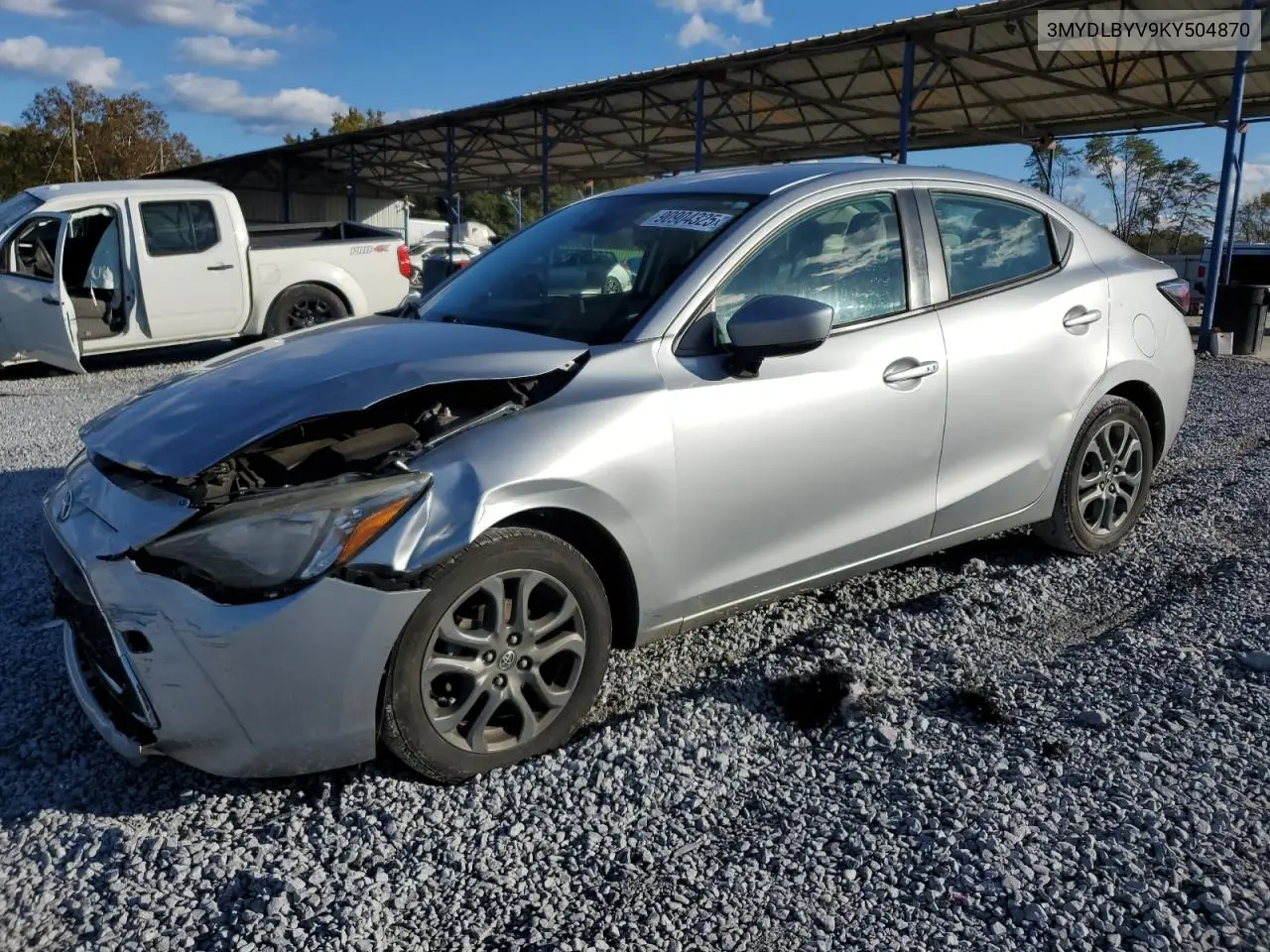 3MYDLBYV9KY504870 2019 Toyota Yaris L