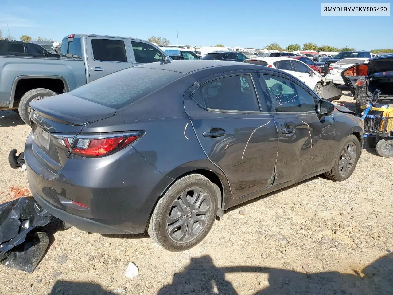 3MYDLBYV5KY505420 2019 Toyota Yaris L