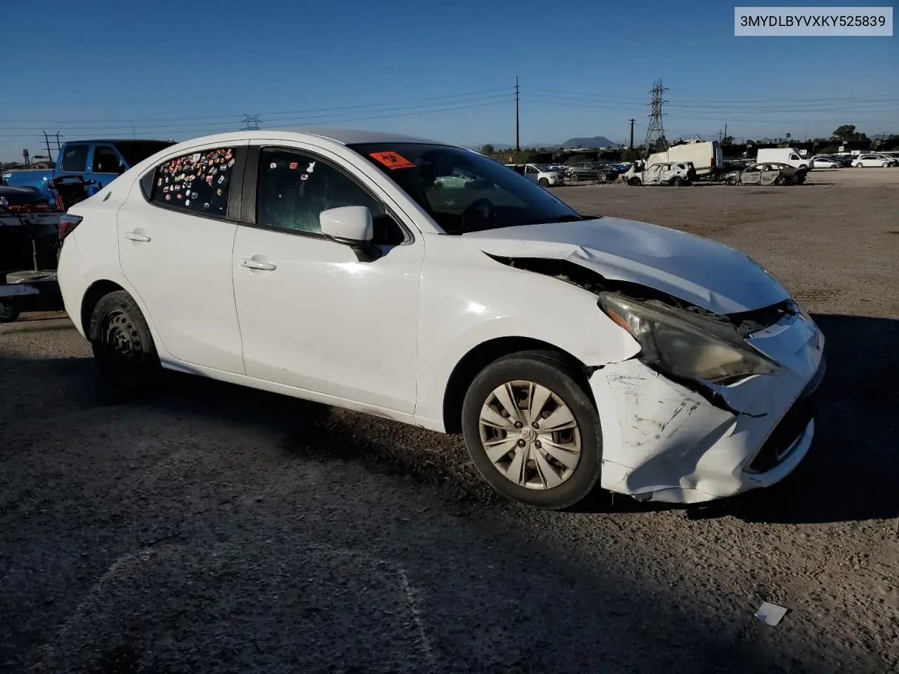3MYDLBYVXKY525839 2019 Toyota Yaris L
