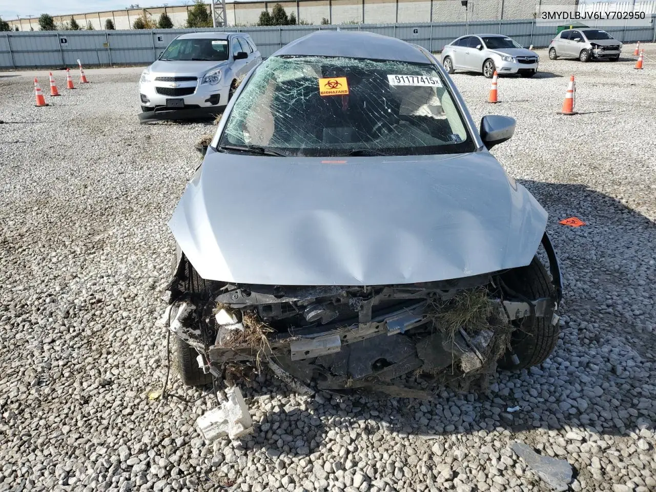3MYDLBJV6LY702950 2020 Toyota Yaris Le