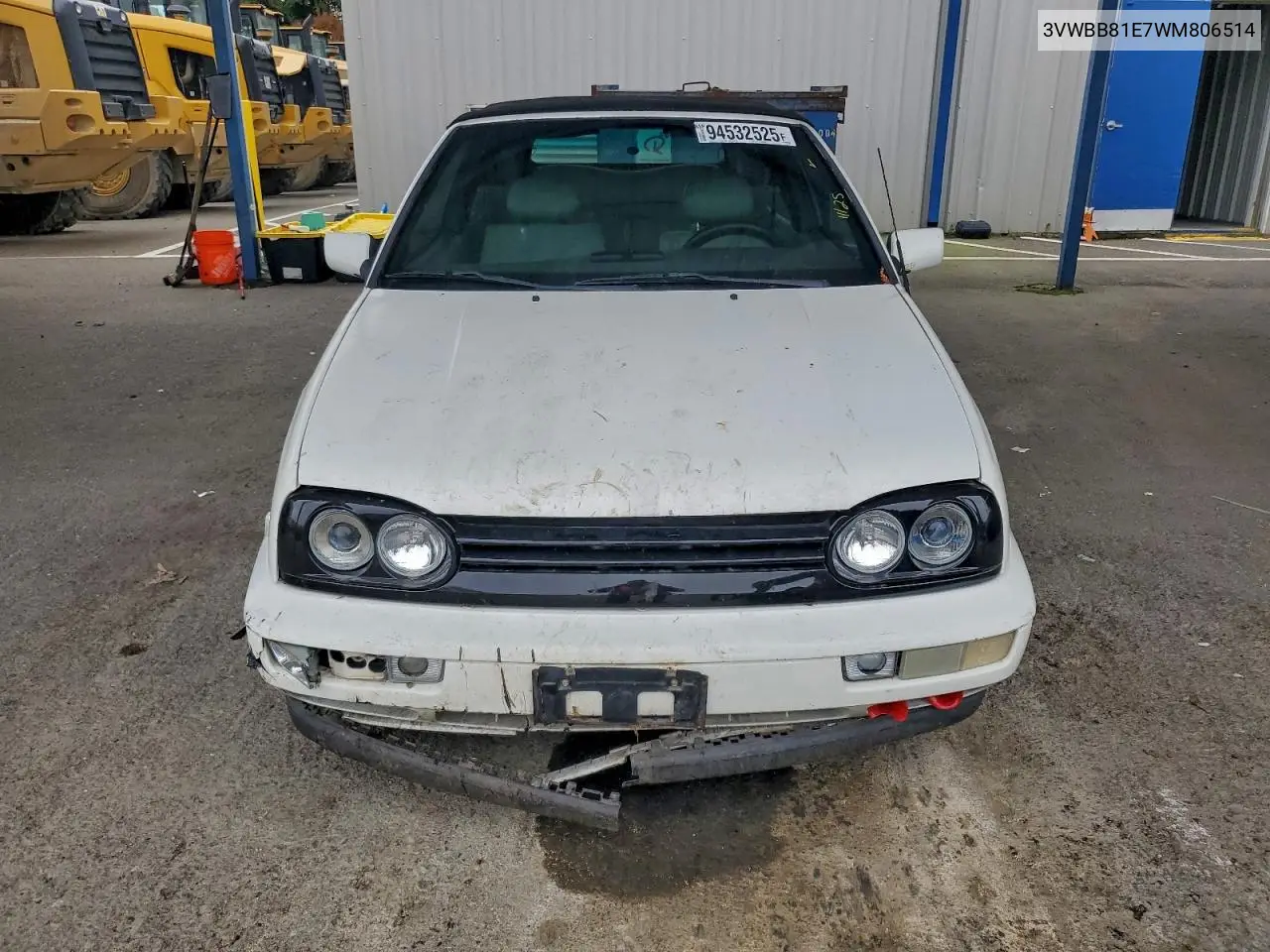 3VWBB81E7WM806514 1998 Volkswagen Cabrio Gls