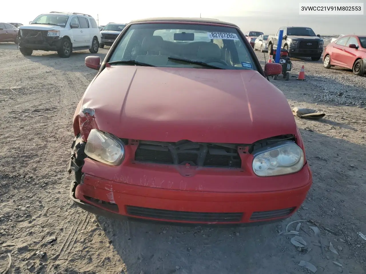 3VWCC21V91M802553 2001 Volkswagen Cabrio Gls