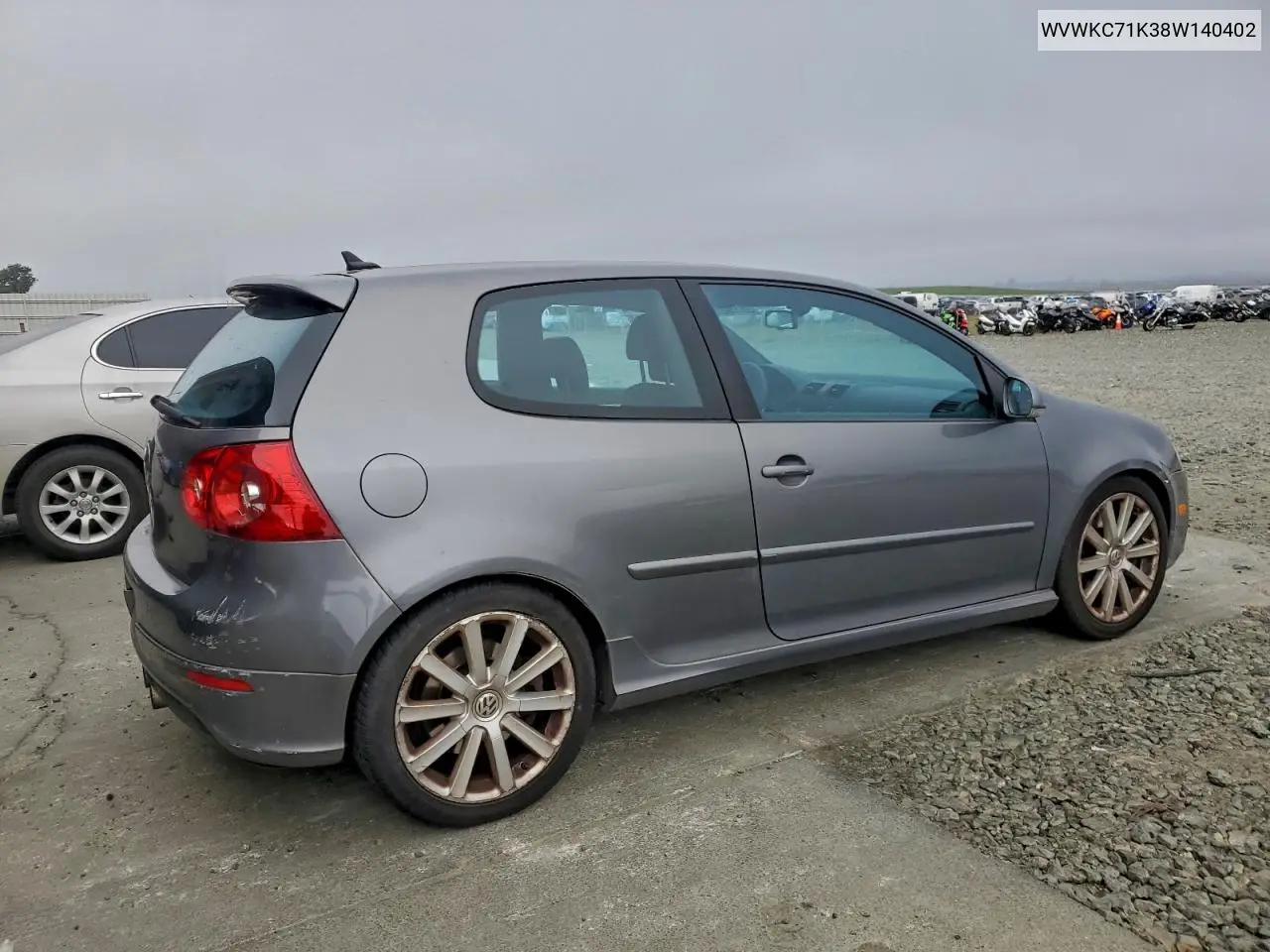 WVWKC71K38W140402 2008 Volkswagen R32