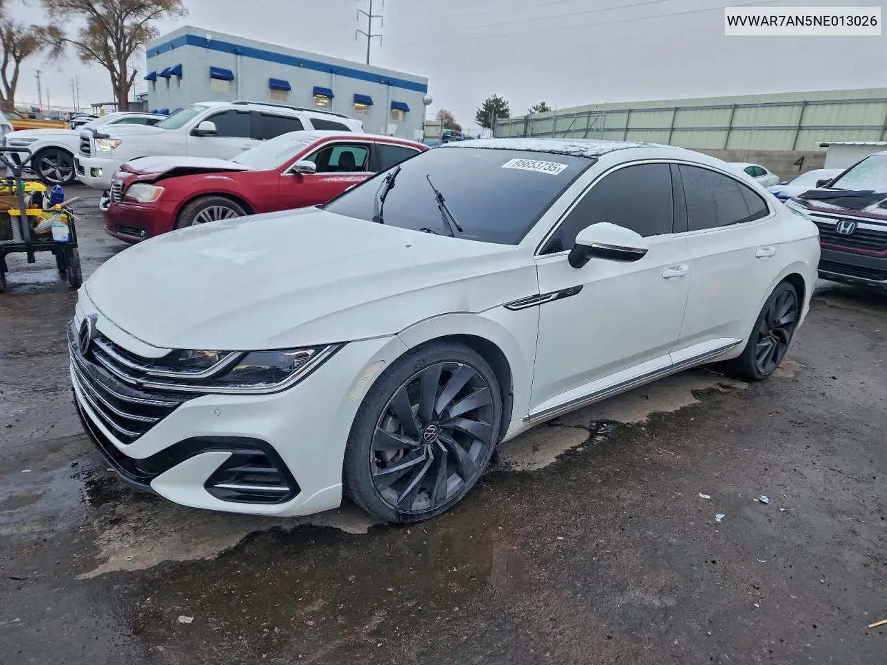 WVWAR7AN5NE013026 2022 Volkswagen Arteon Sel R-Line