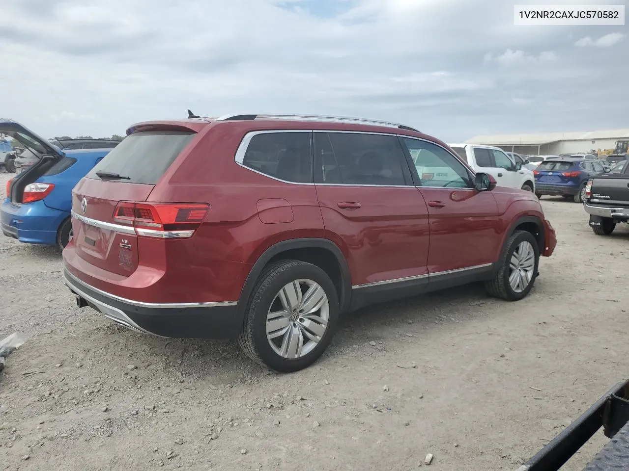 1V2NR2CAXJC570582 2018 Volkswagen Atlas Sel Premium