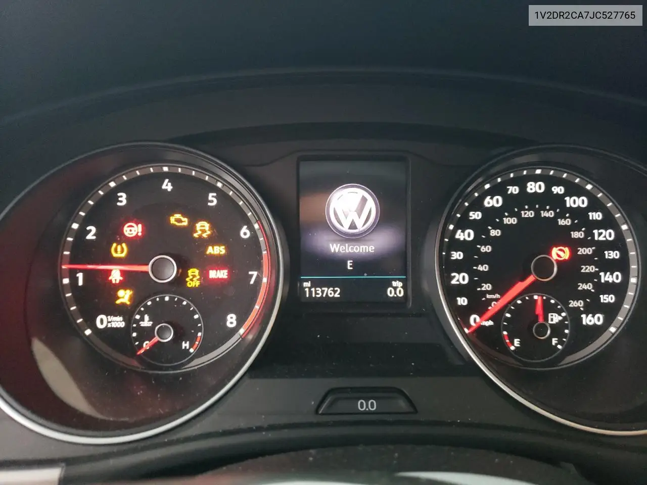 1V2DR2CA7JC527765 2018 Volkswagen Atlas Se