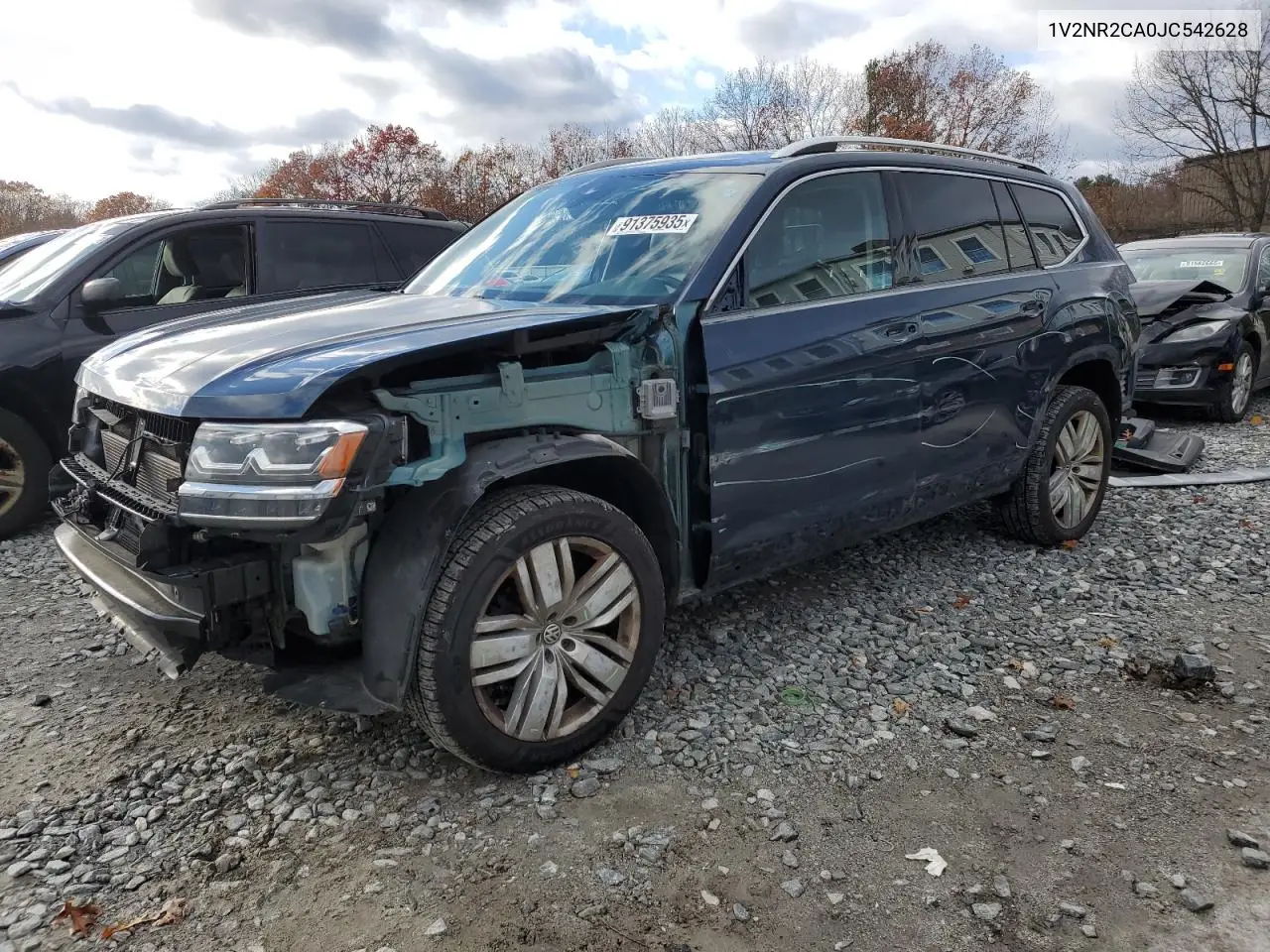 1V2NR2CA0JC542628 2018 Volkswagen Atlas Sel Premium