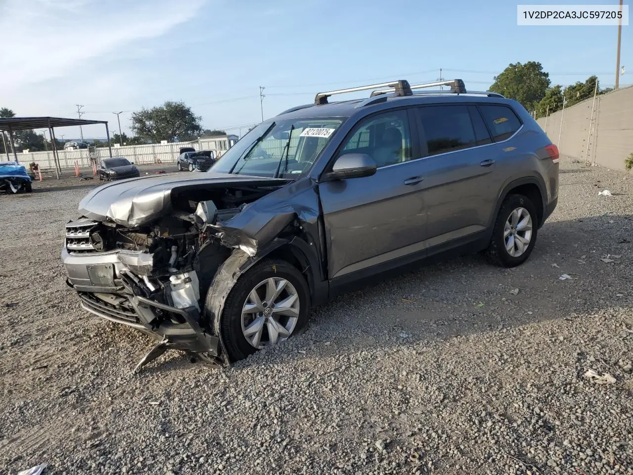 1V2DP2CA3JC597205 2018 Volkswagen Atlas Se