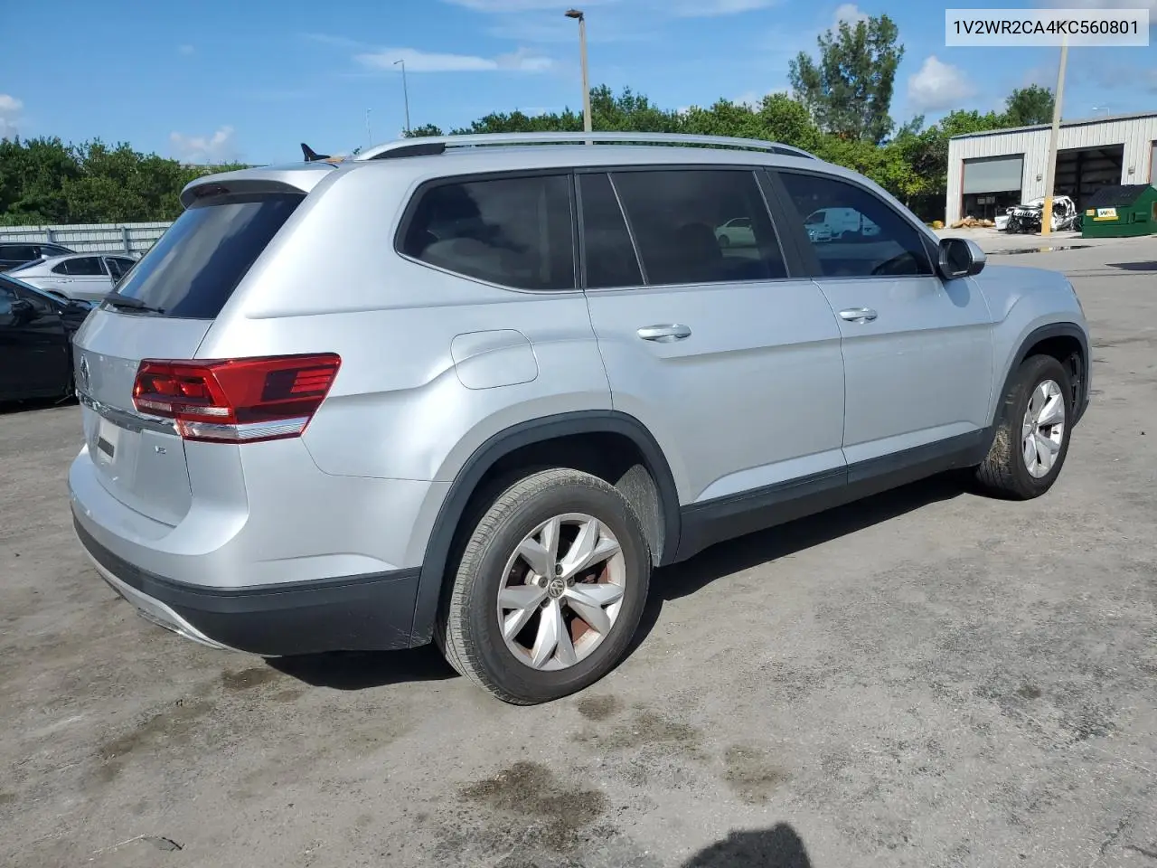 1V2WR2CA4KC560801 2019 Volkswagen Atlas Se