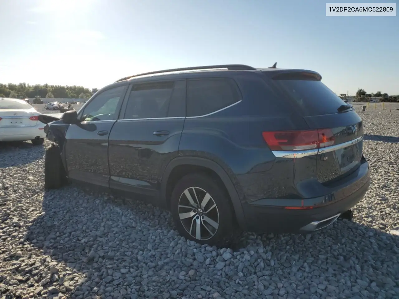 1V2DP2CA6MC522809 2021 Volkswagen Atlas Se